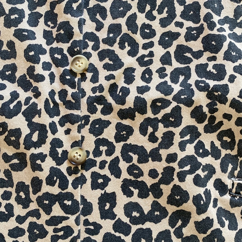 Leopard Print Overall Romper - image 3